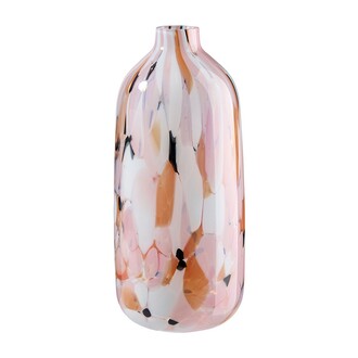 Glas Vase Colordots