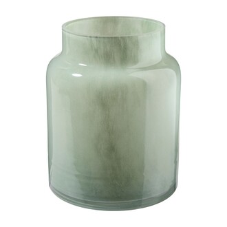 Glas Vase Milky Grey