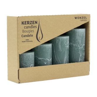  Deko-Stumpenkerze Safe/Rustico/Stufenset