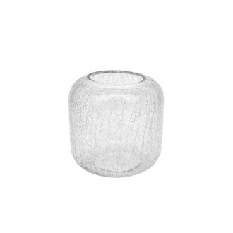 Vase en Verre Craquelé
