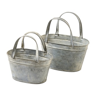 Metall Schale Tasche/oval