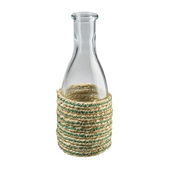 Glas Vase Seegras 