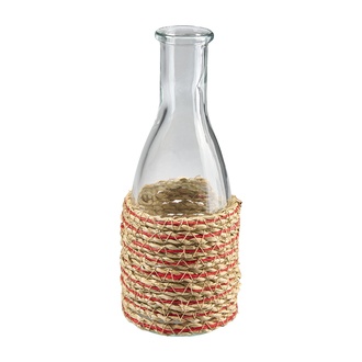 Glas Vase Seegras