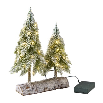 Kunststoff LED Tannenbaum Doppeltanne