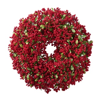 Kunststoff Kranz Buchs/Beere