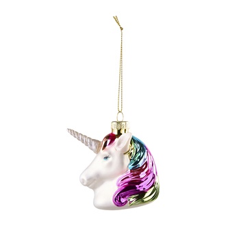 Glas Baumhänger Einhorn