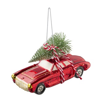 Glas Baumhänger Auto mit Baum