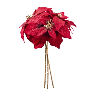 Kunststoff Poinsettienbund Christmas  
