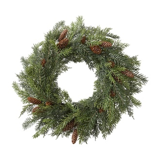 Kunststoff Tannenkranz Zapfen