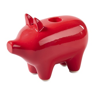 Keramik Kerzenhalter Schweinchen 