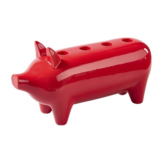 Keramik Kerzenhalter Schweinchen 