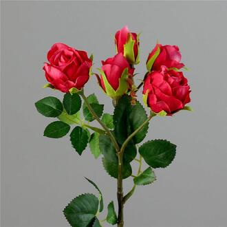 Mini Branche de Rose en Plastique