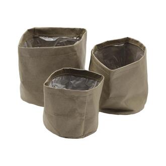 Stoff Übertopf Green