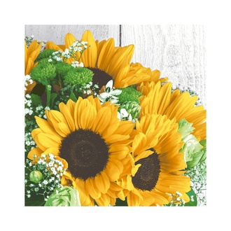 Serviette Sonnenblumen