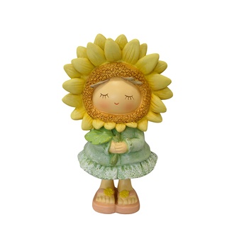 Resin Figur Sunflower Girl
