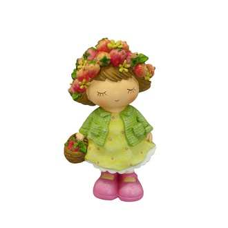 Resin Figur Strawberry Girl