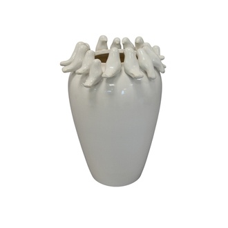 Keramik Vase Vögelchen