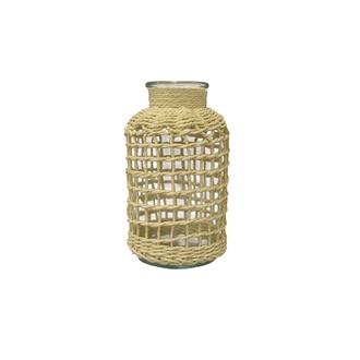 Glas Vase Paper rope