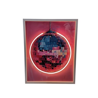 Canvas LED Bild Discokugel