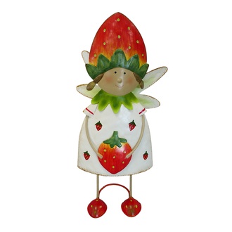 Metall Figur Erdbeerkind