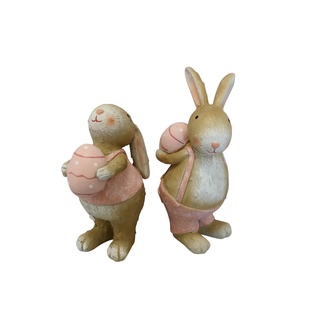 Polyresin Hase Eierträger