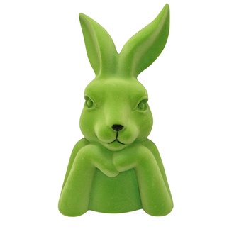 Kunststoff Hase Büste/Ferdi/beflockt