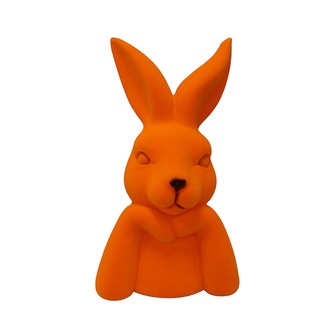Kunststoff Hase Büste/Ferdi/beflockt