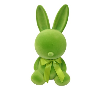 Kunststoff Hase Flocki/Schleife