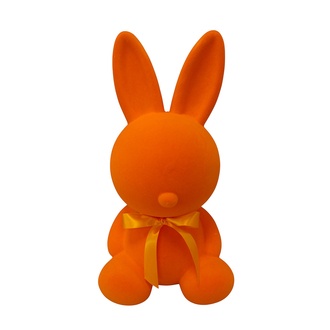 Kunststoff Hase Flocki/Schleife