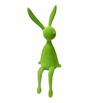 Kunststoff Hase Kantenhocker/beflockt