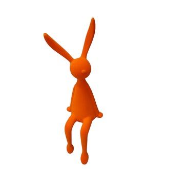 Kunststoff Hase Kantenhocker/beflockt