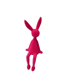 Kunststoff Hase Kantenhocker/beflockt