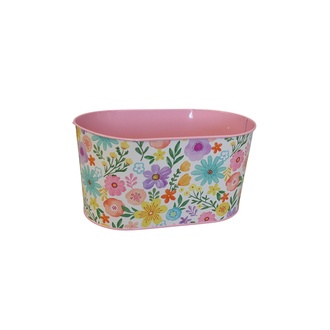 Metall Jardiniere Flowers