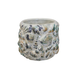 Keramik Übertopf Sealife