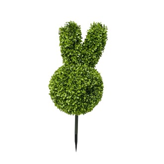 plastique Tête de lapin feuilles