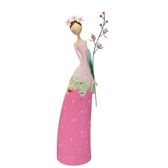 metal figure flower girl