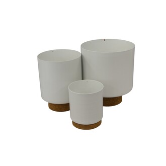 Metall Übertopf Korkfuß