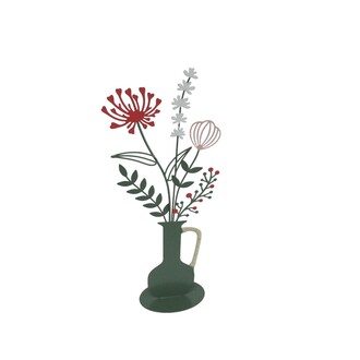 Metall Vase Vase mit Blumen