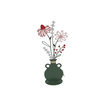 Metall Vase Vase mit Blumen