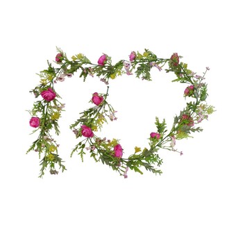 Kunststoff Blütengirlande Ranunkel