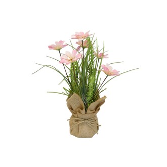 Kunststoff Pflanzenmix im Jutesäckchen