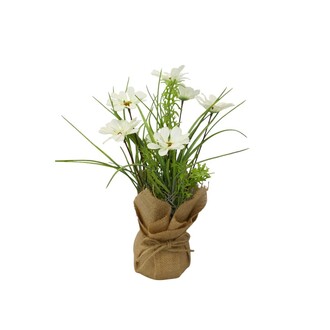 Kunststoff Pflanzenmix im Jutesäckchen