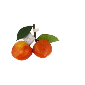 Kunststoff Apfelzweig 2 Äpfel