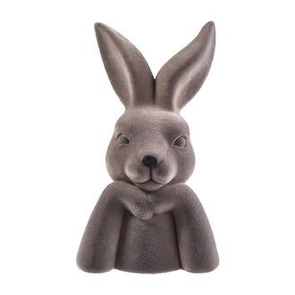 Kunststoff Hase Büste/Ferdi/beflockt