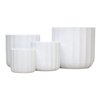 Clayfibre Übertopf Flori/Streifen