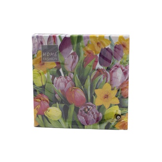 Serviette Tulpenbouquet