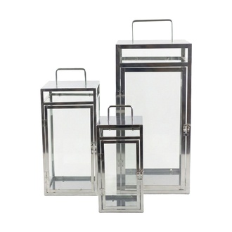 Metall Laterne Quattro