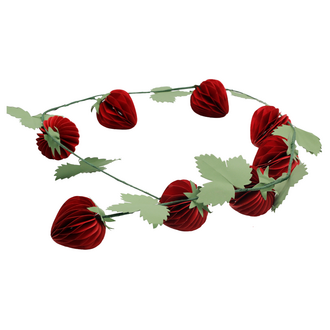 Papier Erdbeergirlande Strawberry