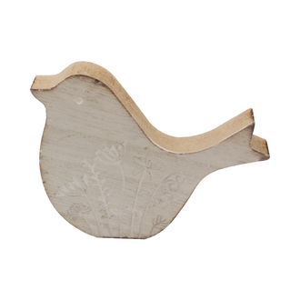 Holz Vogel Blütenmuster