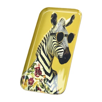 Metall Tablett Funky Zebra